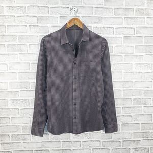 Lululemon Commission Long Sleeve Shirt in Lunar rock Black Granite Size Medium